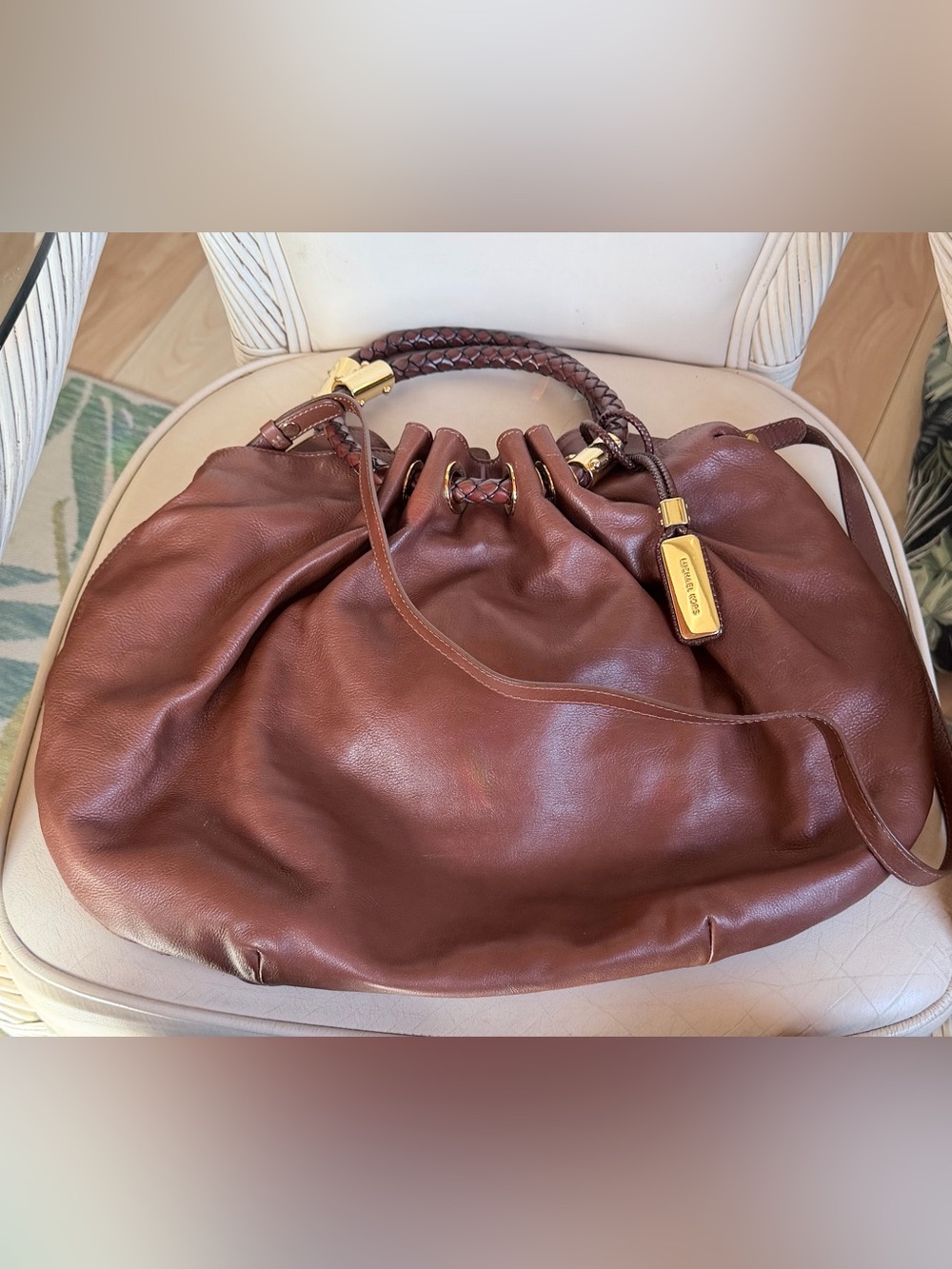 MICHAEL KORS Skorpios Bag! Like New. Cognac. Large. Made in Italy. - Picture 12 of 12